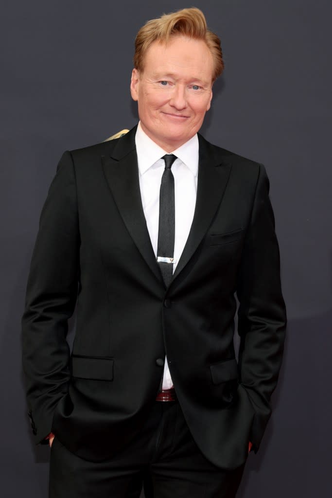 Conan O’Brien at the 73rd Primetime Emmy Awards in LA in September 2021. Getty Images