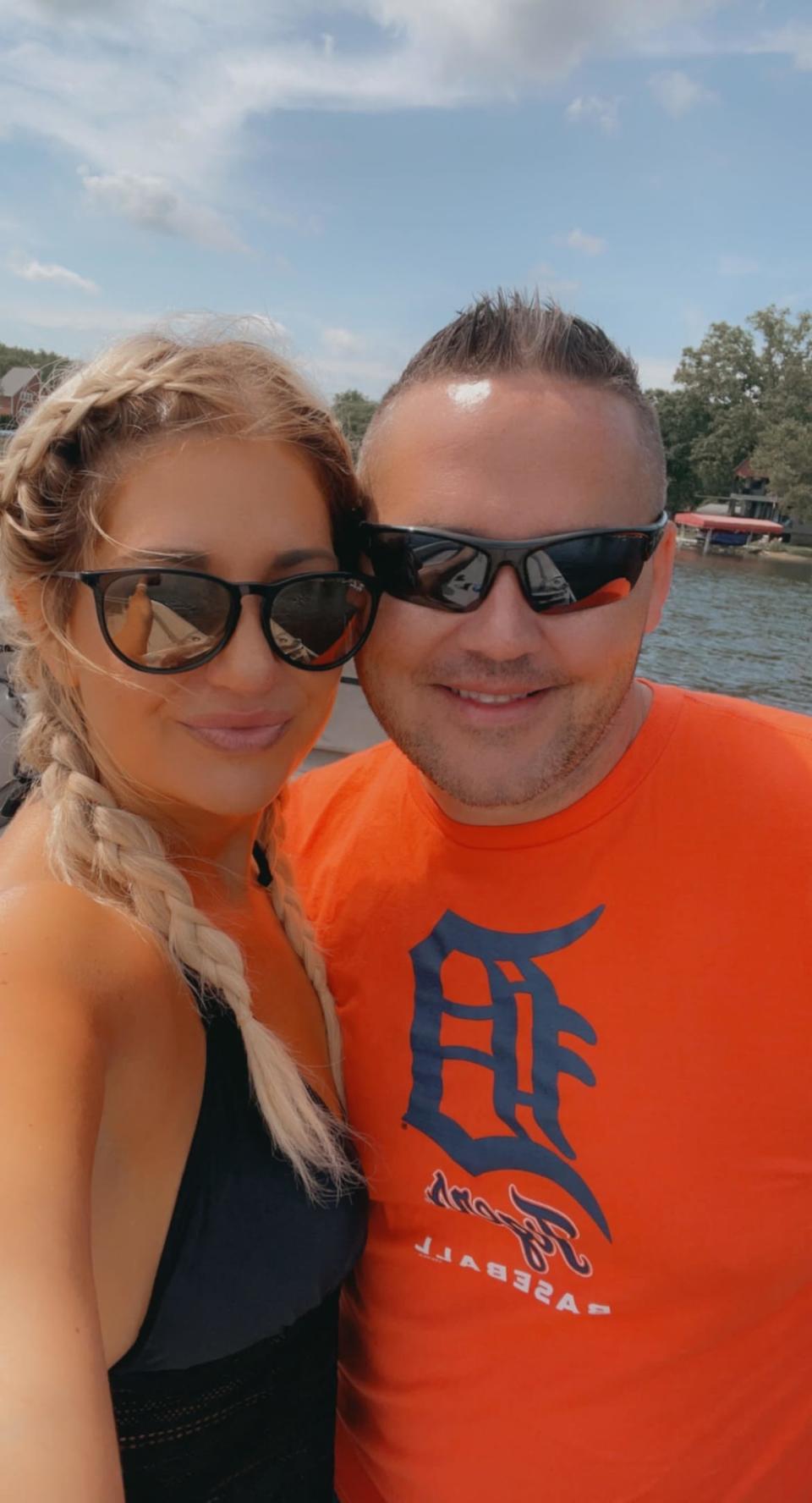 <div class="inline-image__caption"><p>“I’ve had my account suspended 16 times by TikTok, but there are probably people who work for TikTok who are swingers.” -Krystina, shown here with her husband.</p></div> <div class="inline-image__credit">Krystina</div>