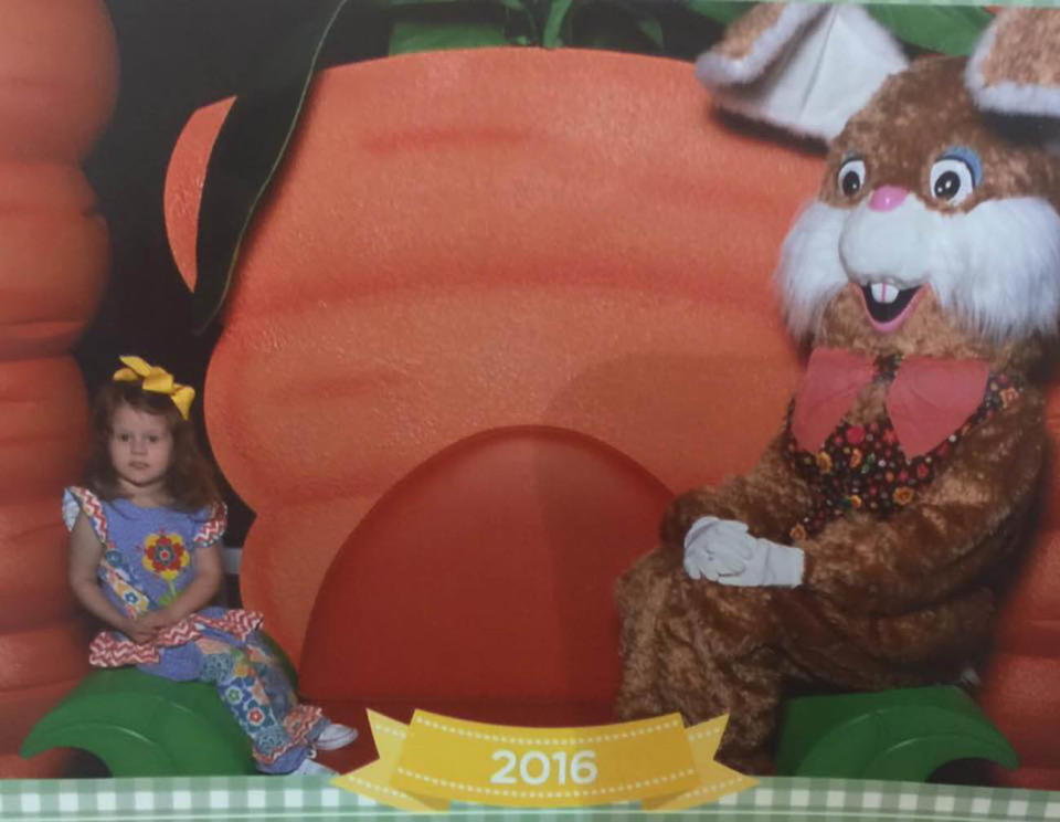 She wouldn't even get near the bunny.