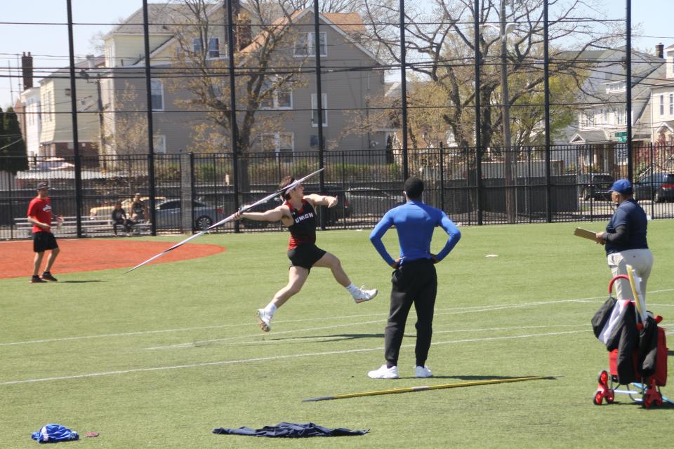 Union County College javelin thrower Thomas Flanagan won the NJCAA National Championship.