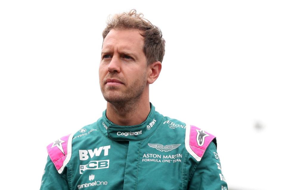 Sebastian Vettel will not drive for Aston Martin at the season-opening Bahrain Grand Prix (PA)