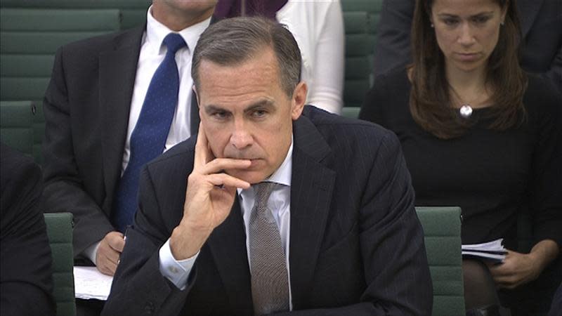 The Governor of the Bank of England Mark Carney listens to a question from the parliament's Treasury Committee in this still image taken from video in Westminster, London, September 12, 2013. REUTERS/UK Parliament via Reuters TV