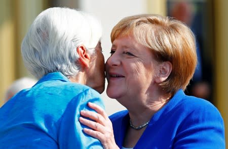 German Chancellor Angela Merkel receives an honorary doctorate in Leipzig