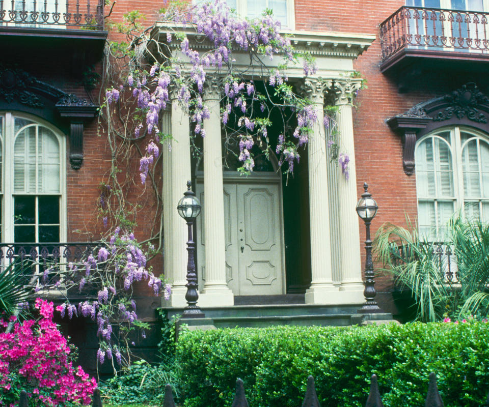 wisteria Mercer Williams house Savannah GA