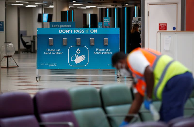 FILE PHOTO: The coronavirus disease (COVID-19) outbreak in Gatwick