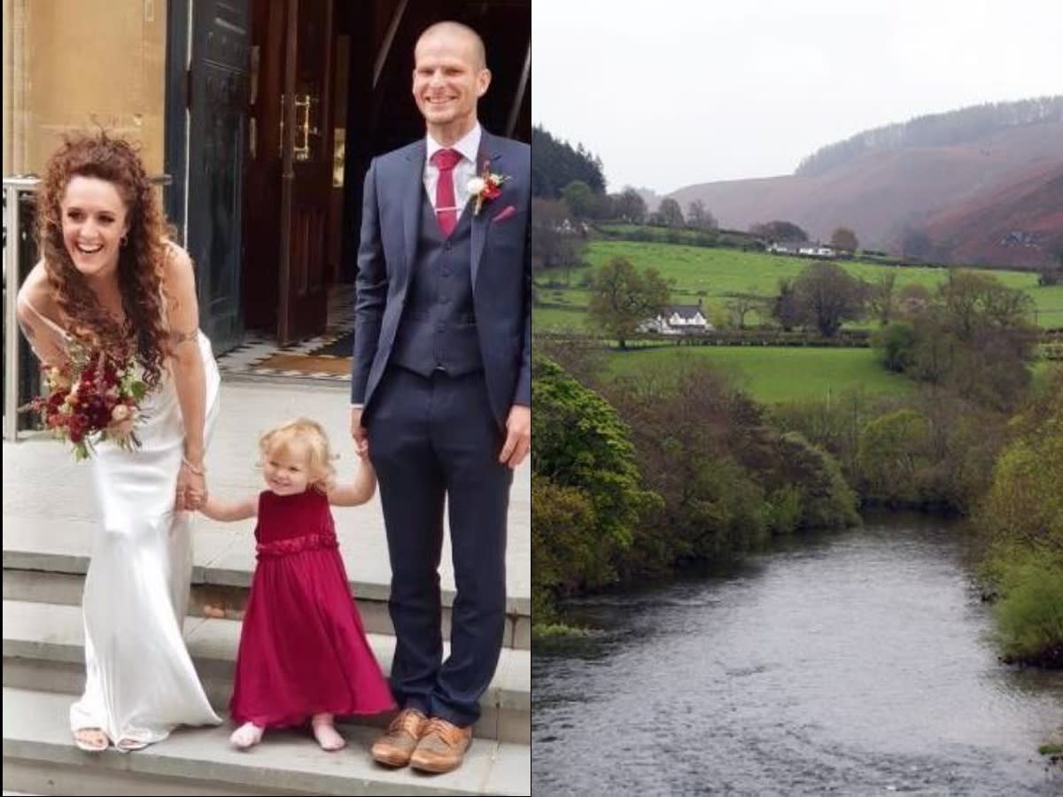 Jenna O'Neill's two-year-old daughter Ayla was thrown to safety by her
husband during the terrifying ordeal at the Conscious Tribal Gathering
in Denbighshire (reach)