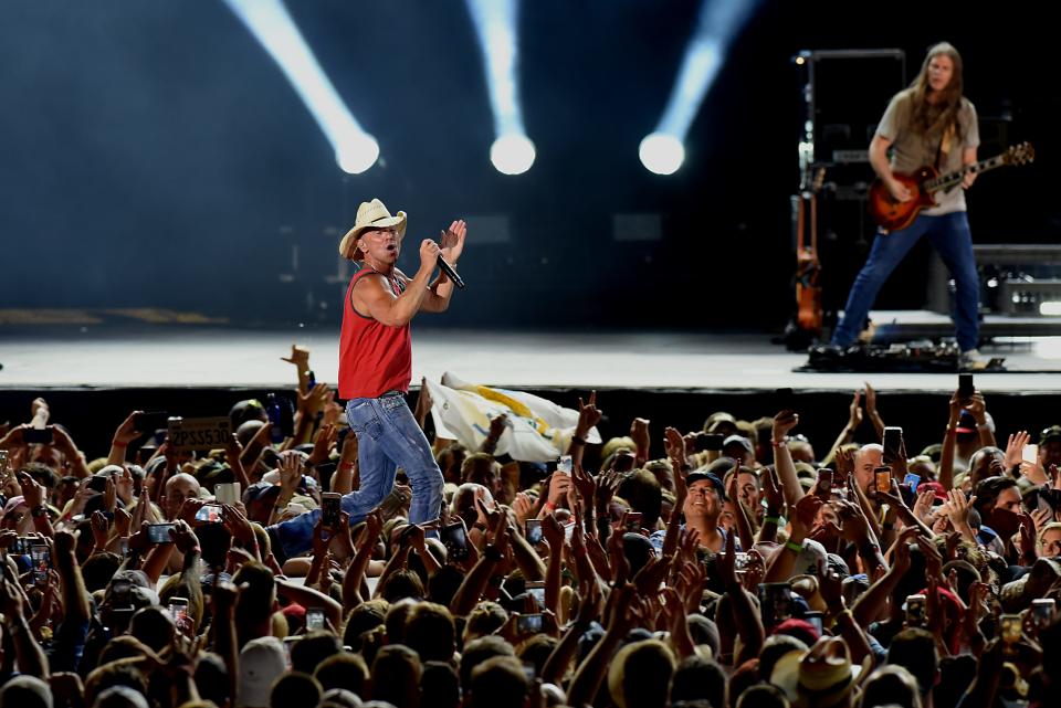 Kenny Chesney performs in 2018 at MetLife stadium in East Rutherford.