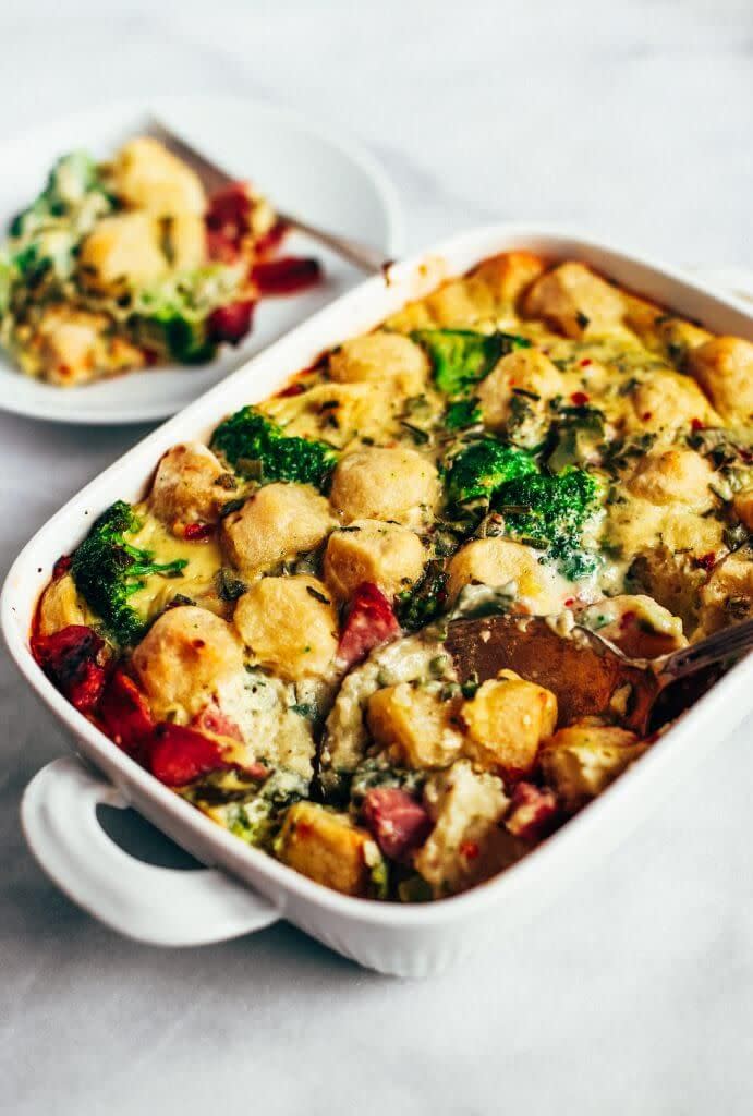 Paleo Cauliflower Gnocchi Casserole