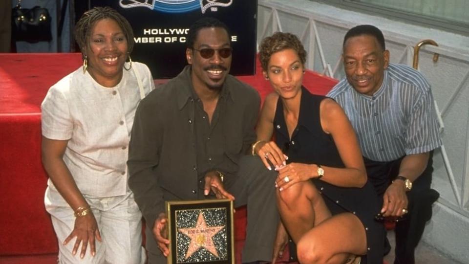 Eddie Murphy received his star on the Hollywood Walk of Fame in 1996. (Corbis/Getty)