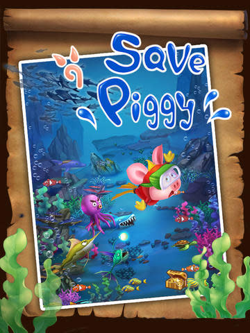 Save Piggy HD 拯救胖豬豬 iPad 版，app說明由三嘻行動哇@Dr.愛瘋所提供
