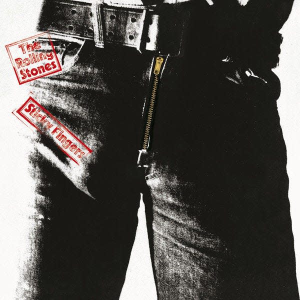 This CD cover image released by UMe shows “Sticky Fingers,” a 1971 release by the Rolling Stones. The cover was designed by Andy Warhol and featured Pensacola-born model Joe Dallesandro.