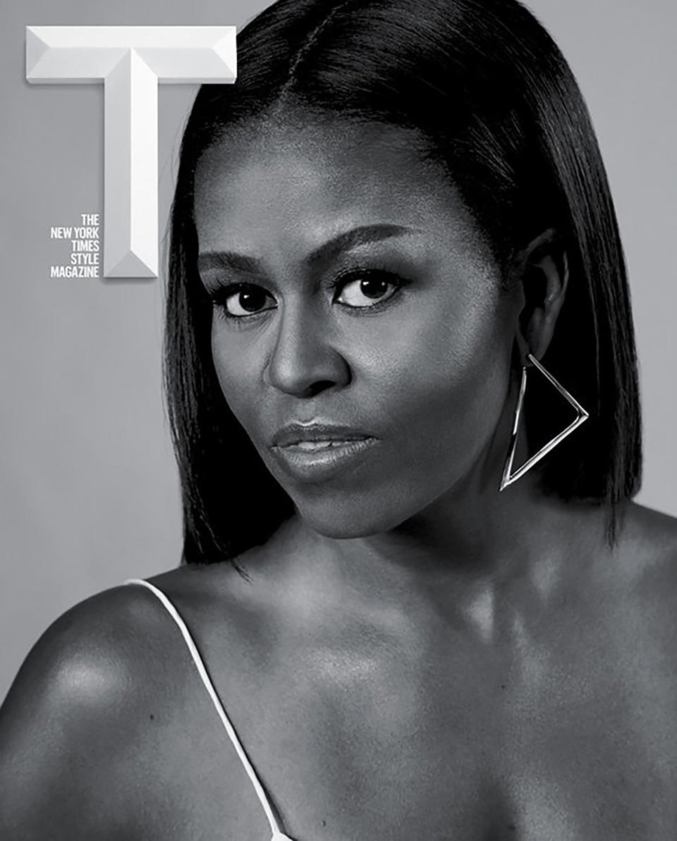 Former FLOTUS Michelle Obama has several stunning magazine covers, but when the Times Style Magazine was released in October 2016, just four months&nbsp;before the end of the Obama presidency, Americans were reminded of&nbsp;how lucky they were to call Michelle Obama FLOTUS -- and how much they would miss her when she was gone. The outrageously stunning photos were paired equally stunning essays about <a href="https://www.nytimes.com/2016/10/17/t-magazine/michelle-obama-chimamanda-ngozi-adichie-gloria-steinem-letter.html" target="_blank">what FLOTUS meant to four influential figures</a>: Rashida Jones, Gloria Steinem, Chimamanda Ngozi Adichie, and Jon Meacham.