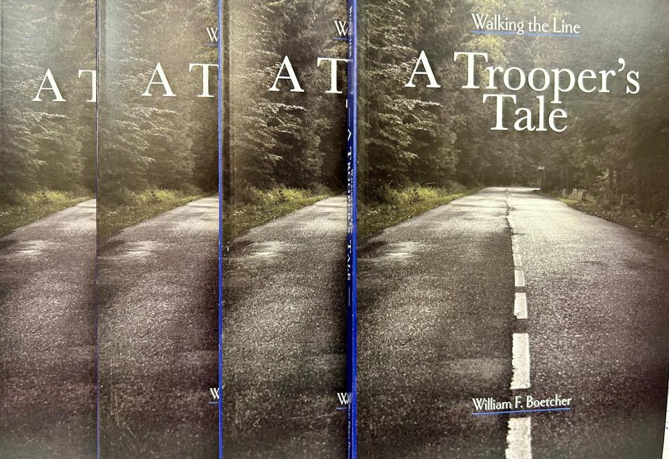 "Walking the Line: A Trooper's Tale" is available at Reader's World and other local bookstores.