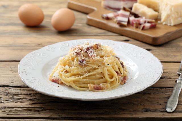 La recette des Spaghetti Carbonara de Simone Zanoni !