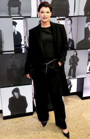 <p>Darren Gerrish/WireImage</p> Linda Evangelista attends the Steven Meisel New York X Zara collection launch in London