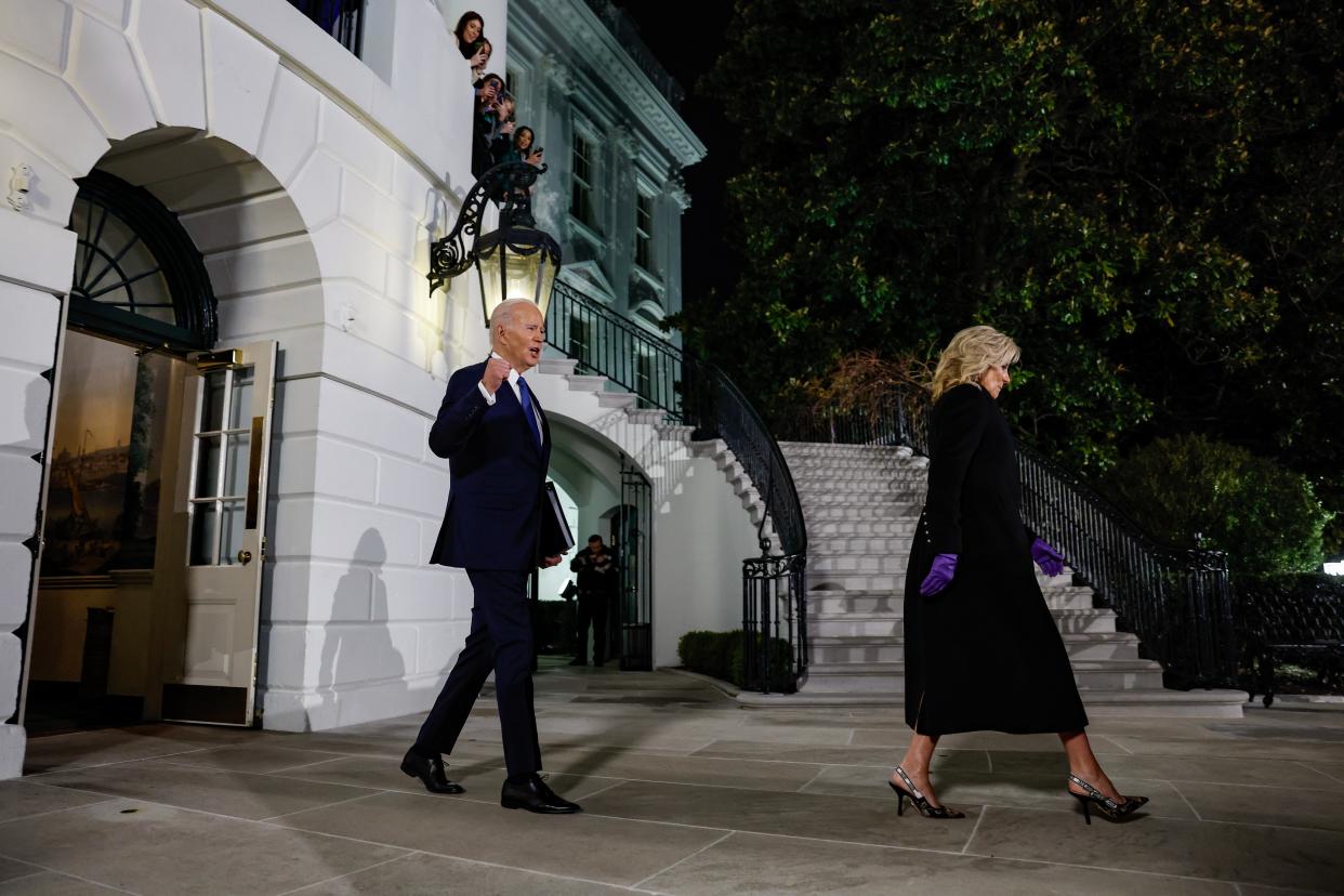 The Bidens depart the White House for Capitol Hill (Getty Images)