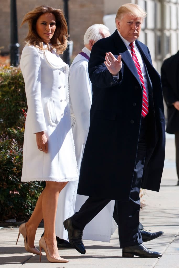 melania trump, president donald trump, st. patrick's day