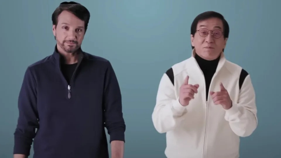 Ralph Macchio and Jackie Chan