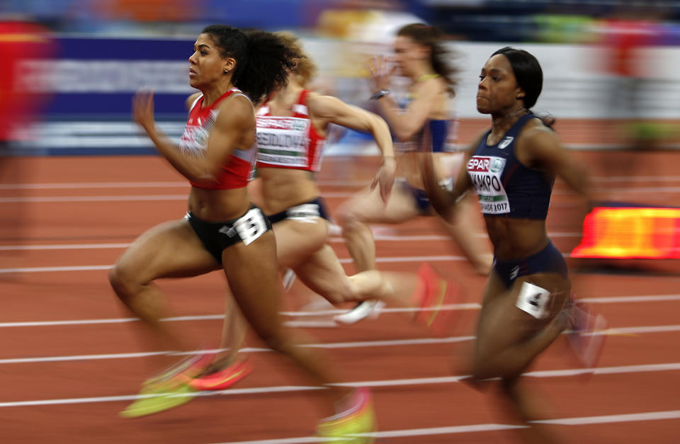 Competing in the European Athletics Indoor Championships