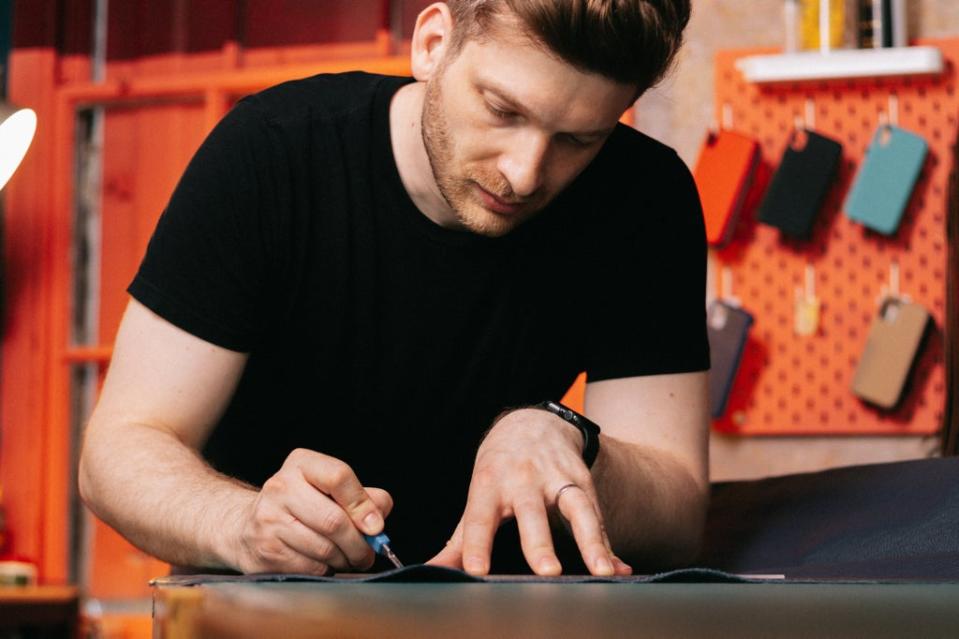 Ryan at work in his studio (Rene Strgar)