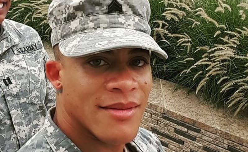 Shane Ortega, sargento del Ejército, el primer militar transgénero en servir abiertamente en las fuerzas armadas de EEUU. (Instagram/Yahoo)