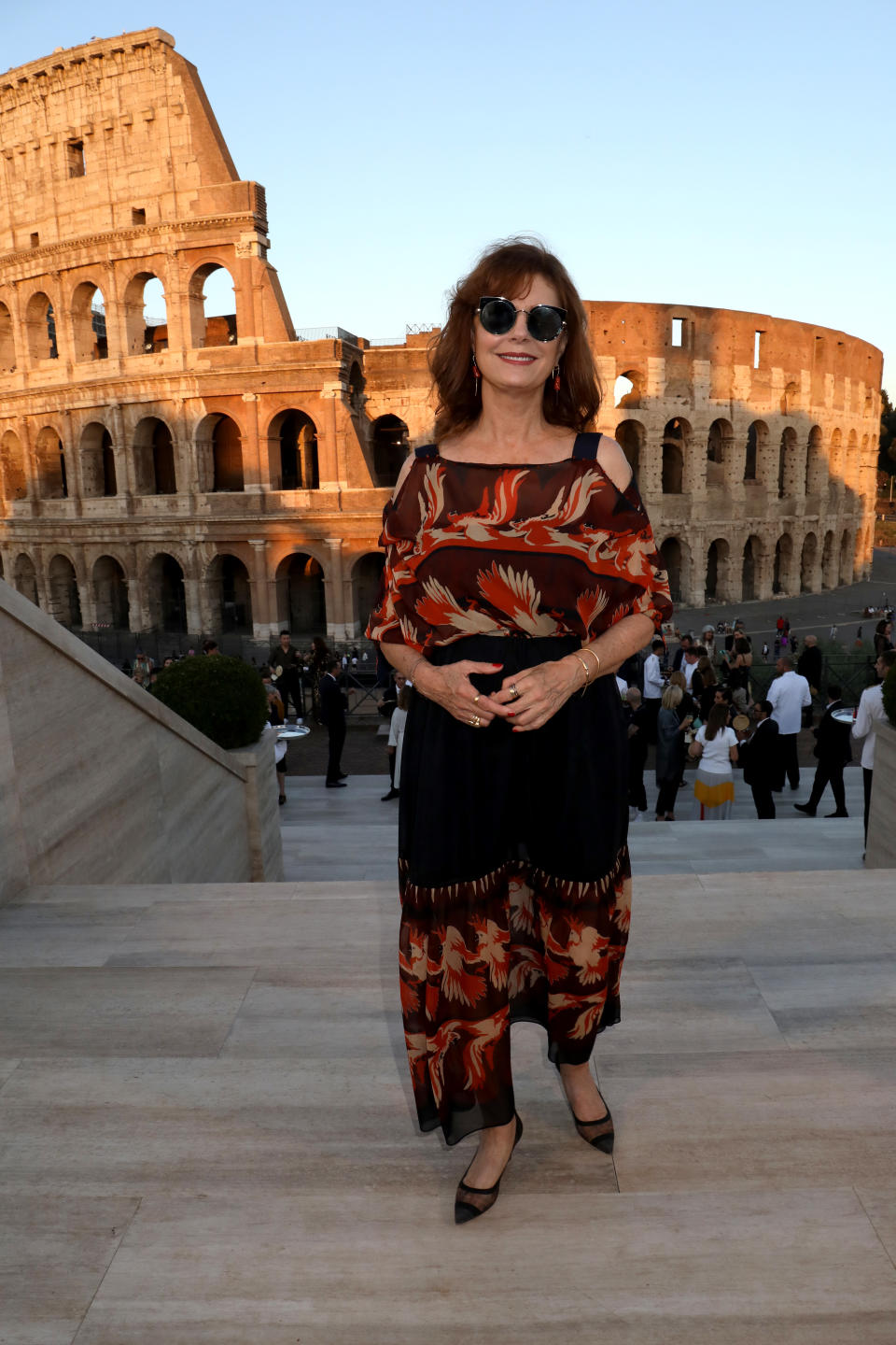 Susan Sarandon at the Fendi haute couture show in Rome