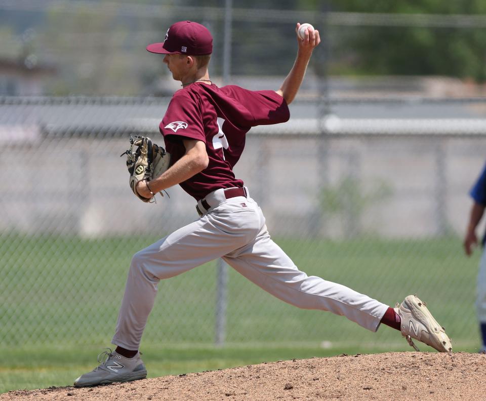 Game 2 of a 5A baseball super regional series between Maple Mountain and Orem in Orem on Friday, May 19, 2023. | Jeffrey D. Allred, Deseret News