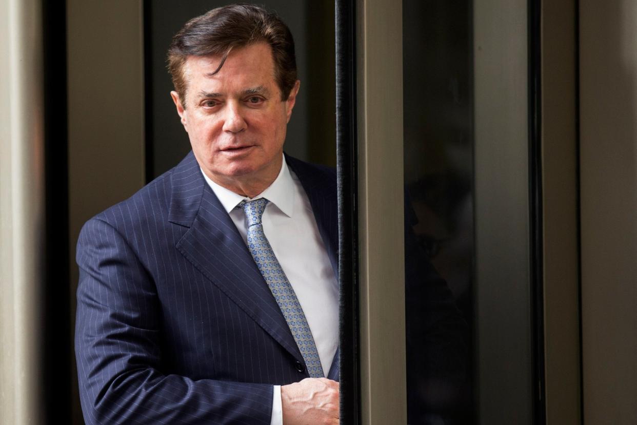 Manafort is already facing eight to 10 years in prison after being convicted in Virginia on eight counts of bank and tax fraud (EPA)