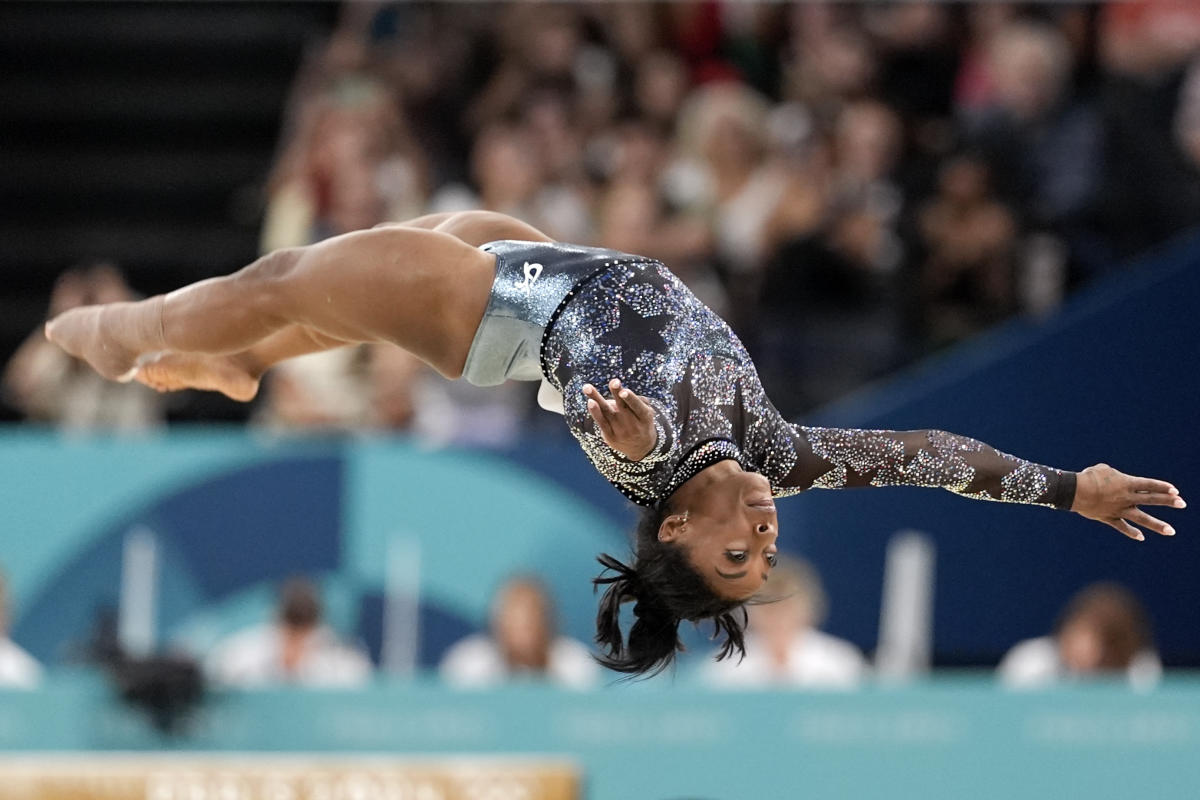 Simone Biles will compete in gymnastics team competition despite calf