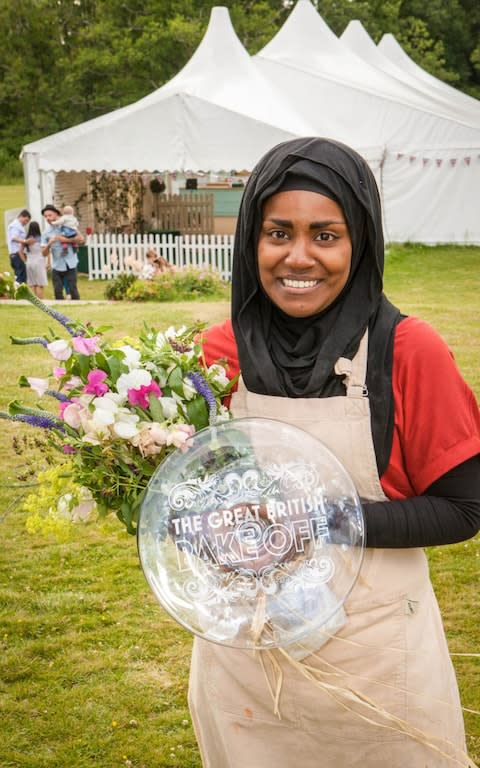 Nadiya Hussain after winning the 2015 Bake Off - Credit: Mark Bourdillon/BBC