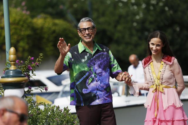 In Prada, Jeff Goldblum Found Shirts as Perfectly Weird as He Is