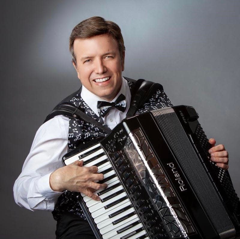 Pat Septak promises a few surprise songs on the accordion when the KDKA Radio newsman and Zelienople resident performs at a benefit show at the Oaks Theater in Oakmont.