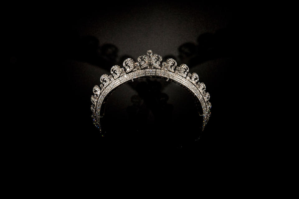 Das Modell „Cartier Halo“, welches Kate Middleton zu ihrer Hochzeit trug. (Bild: Getty Images)