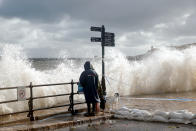 The weather was due to ease off on Sunday, heading into the week. (Reuters)