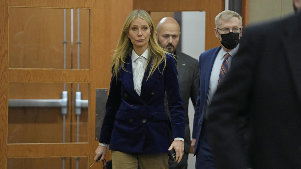  Actress Gwyneth Paltrow On Trial For Ski Accident. 