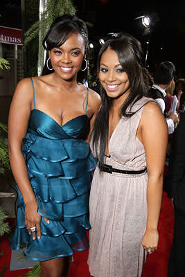 Sharon Leal and Lauren London at the Hollywood premiere of Screen Gems' This Christmas