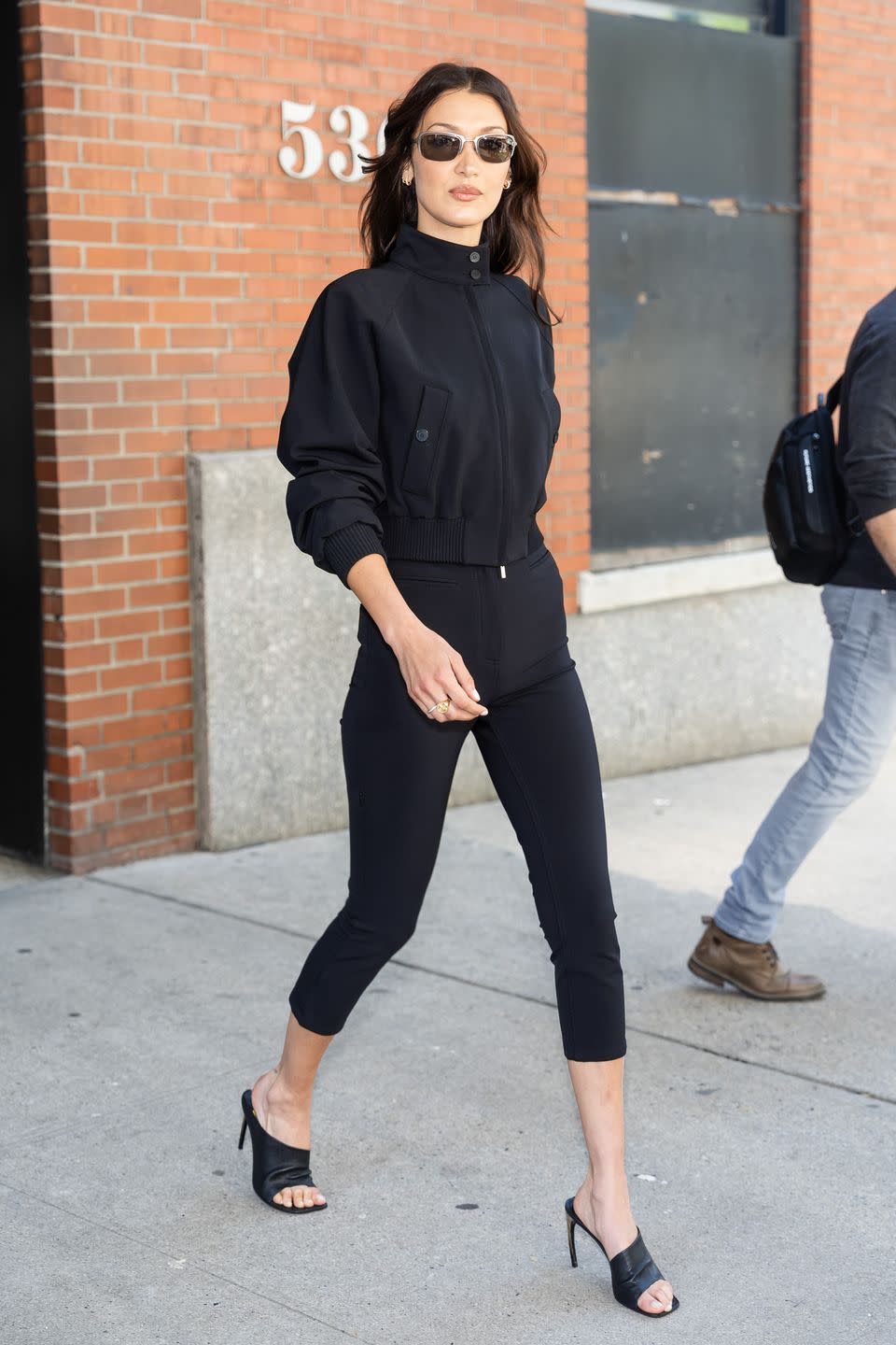 bella hadid in capris