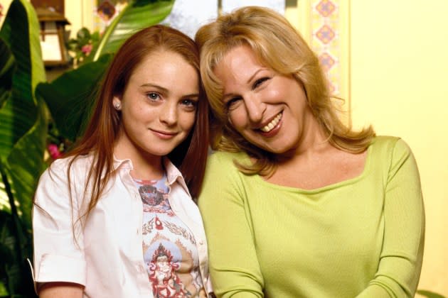 Lindsay Lohan (as Rose) and Bette Midler (as Bette) on April 1, 2000.  - Credit: CBS/Getty Images