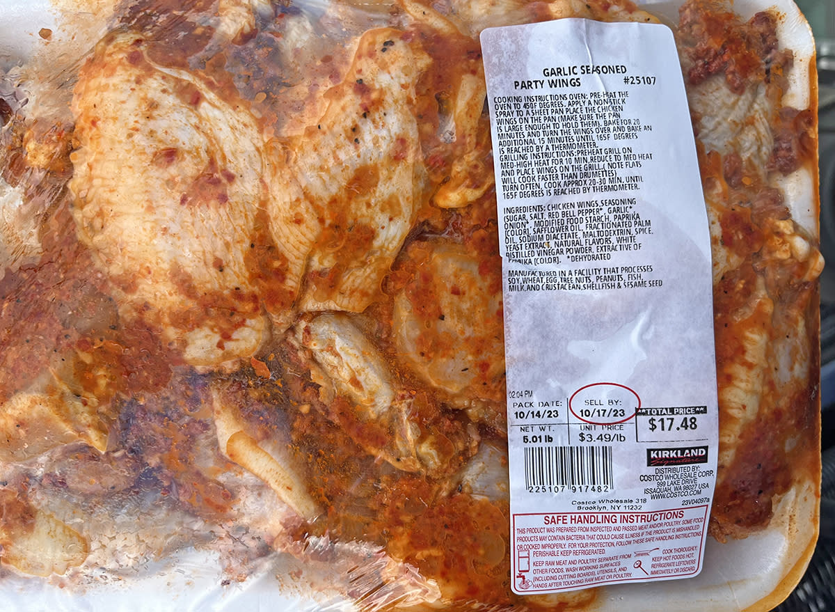 Kirkland Signature Garlic Seasoned Party Wings from Costco