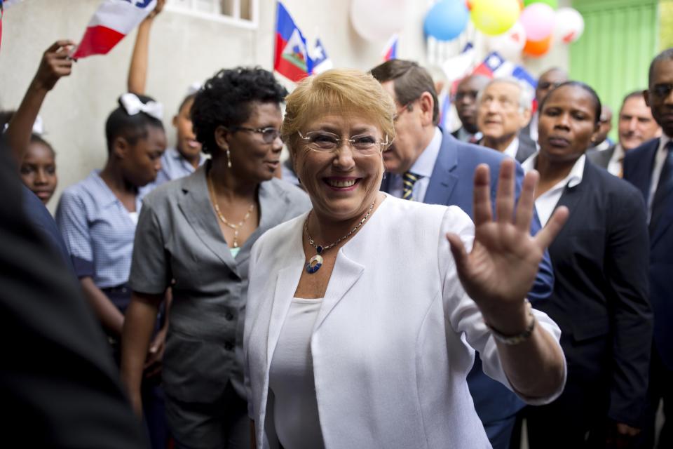 La presidenta de Chile, Michelle Bachelet, ha ocupado ese cargo en dos periodos (AP Photo/Dieu Nalio Chery).