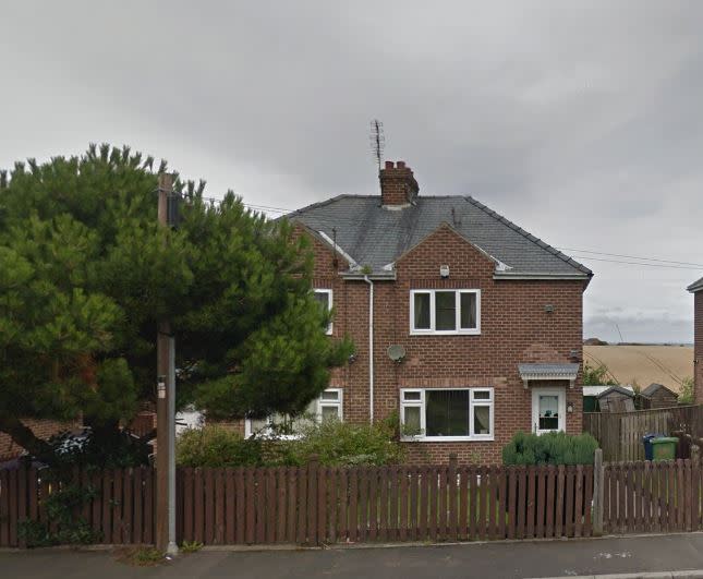 The house on the right as it used to look. It's (mostly) still standing (Google Street View)