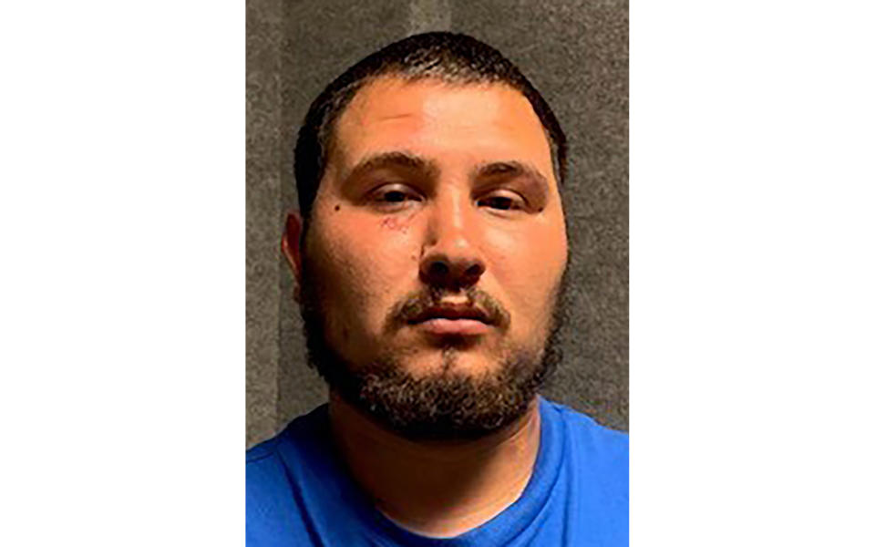 This undated photo provided by the San Antonio Police Department shows Andrew Rey Elizondo. On Monday, May 10, 2021, police arrested and charged Elizondo with capital murder in the fatal shooting of a 6-year-old girl at a San Antonio car club meetup. (San Antonio Police Department via AP)