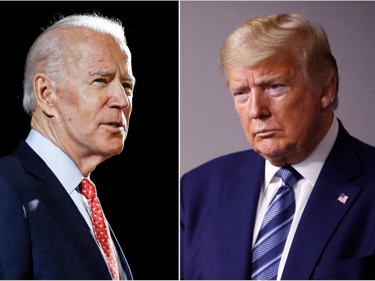 Joe Biden and Donald Trump