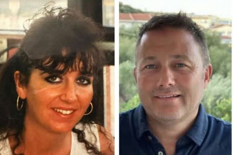 Tribute images of Martina Allen and Darren McInnes