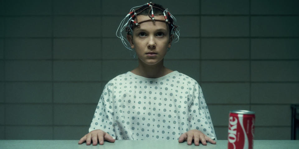 girl with wires on her head