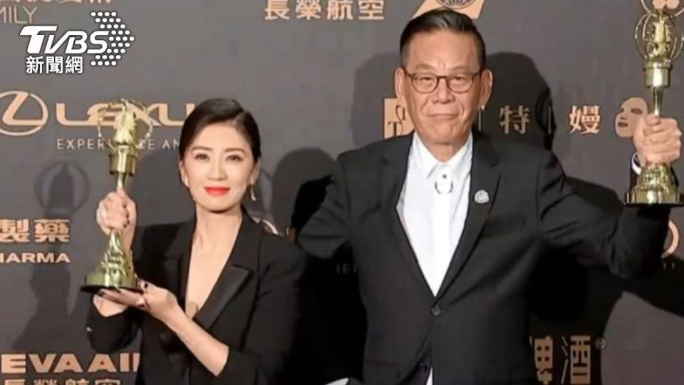 龍劭華與賈靜雯分別第54屆金鐘獎視帝、視后得主。（圖／TVBS資料畫面）