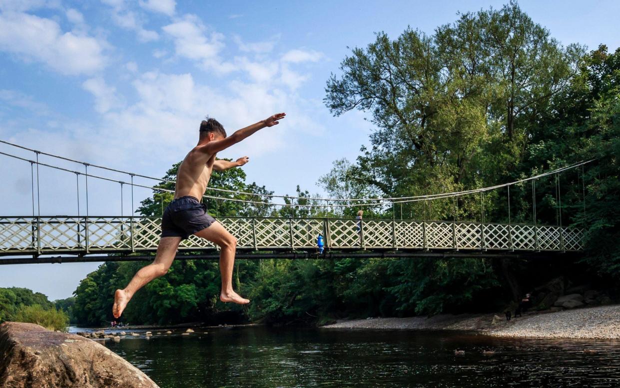 The Ilkley Wharfe in Yorkshire is a popular open water swimming spot - PA Images / Alamy Stock Photo 