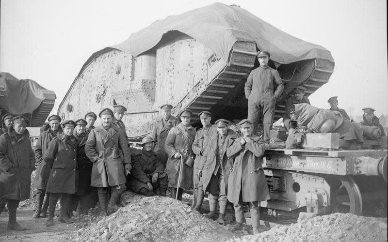 Deborah - the famous WWI British tank discovered under the battlefields of Cambrai after lying buried for decades  - IMPERIAL WAR MUSEUM