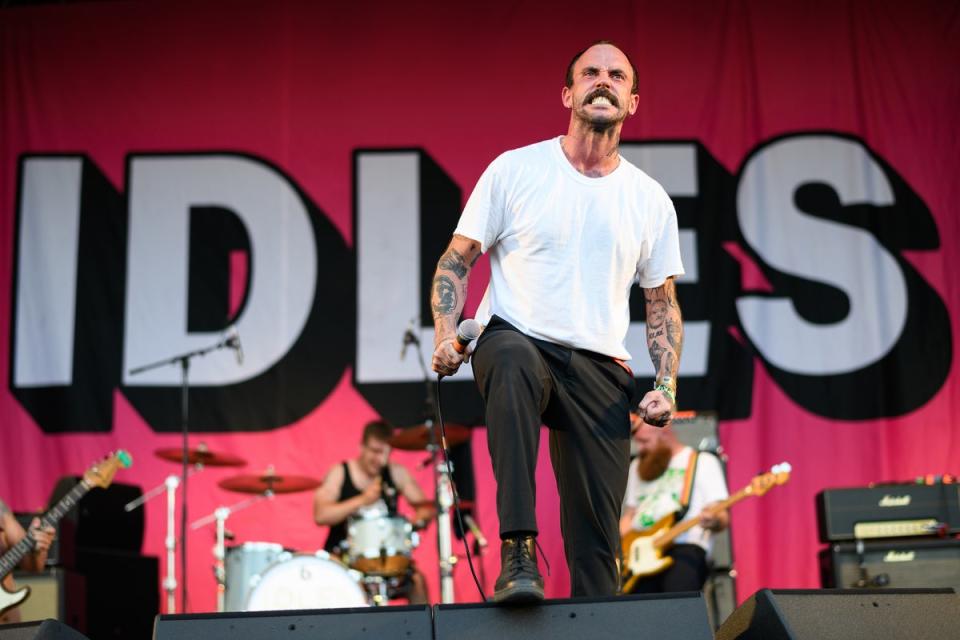 Idles perform on stage at Glastonbury 2019 (Getty)