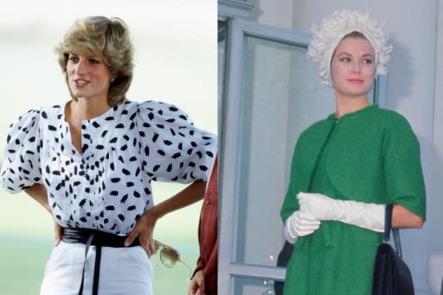 Princess Diana's 1985 Catherine Walker Dress and Grace Kelly's